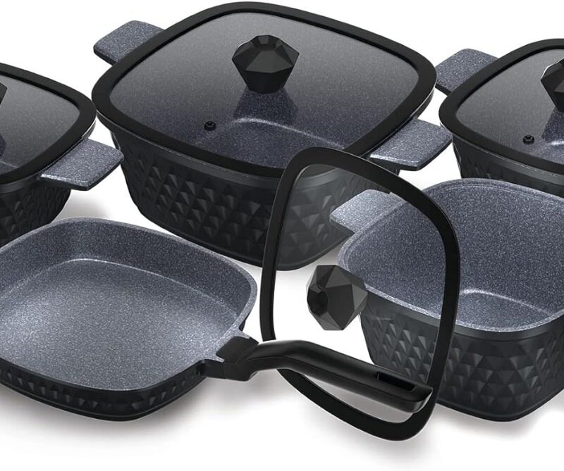 طقم جرانيت دايموند 11 قطعة مربع