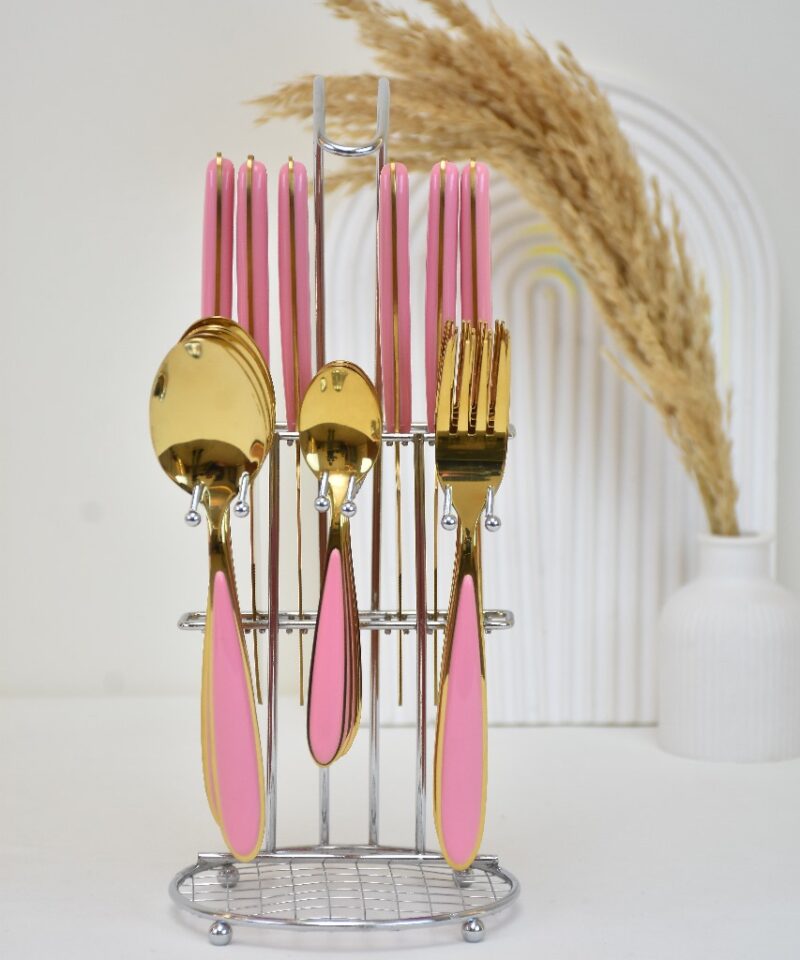 طقم معالق 24 قطعة ROSE GOLD