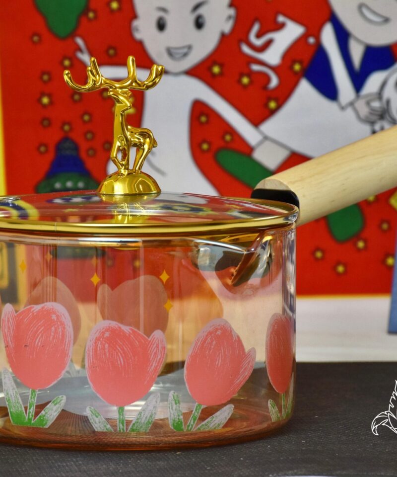 كسرولة بايركس بالغطاء